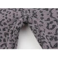 Womens Leopard Jacquard Seamless French Terry Leggings